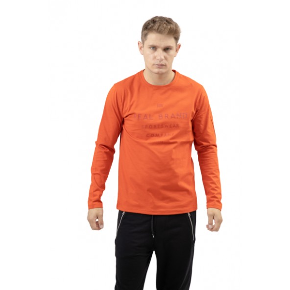 The Real Brand 07-500 μπλούζα πορτοκαλι