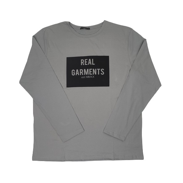 The Real Brand 07-496 μπλούζα γκρι