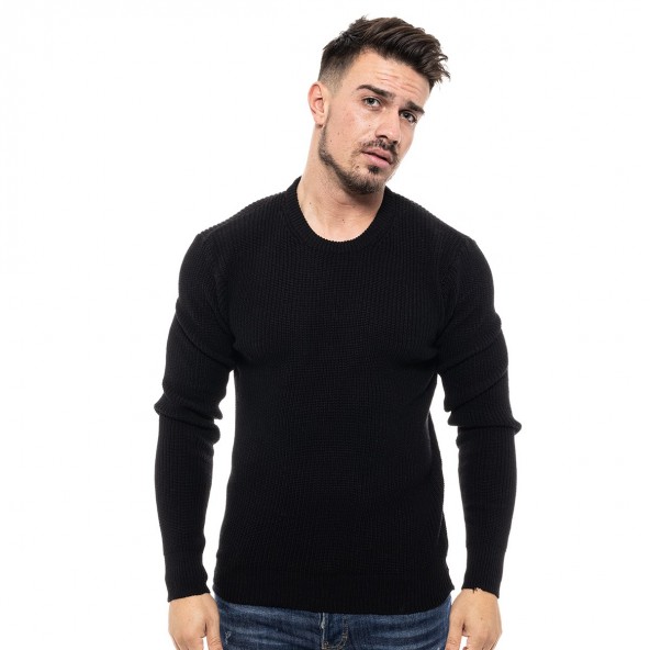 Biston 46-206-004 πλέκτη μπλούζα μαύρη