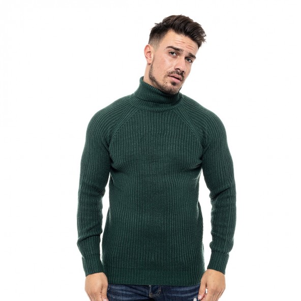 Biston 46-206-001 πλέκτη μπλούζα πράσινη