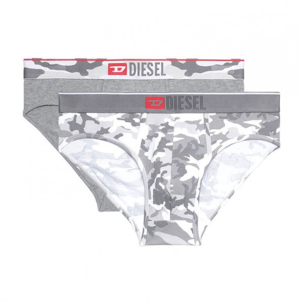 Diesel 00S6NX-0WCAS-E5859 UMBR-ANDRE2PACK UNDERPANTS GREY/CAMO