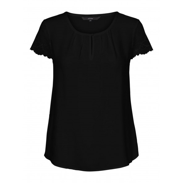 Vero moda 10271383 curve μπλούζα black