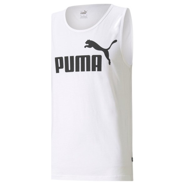 Puma 586670-01 Essentials Ανδρική Μπλούζα Αμάνικη Λευκή