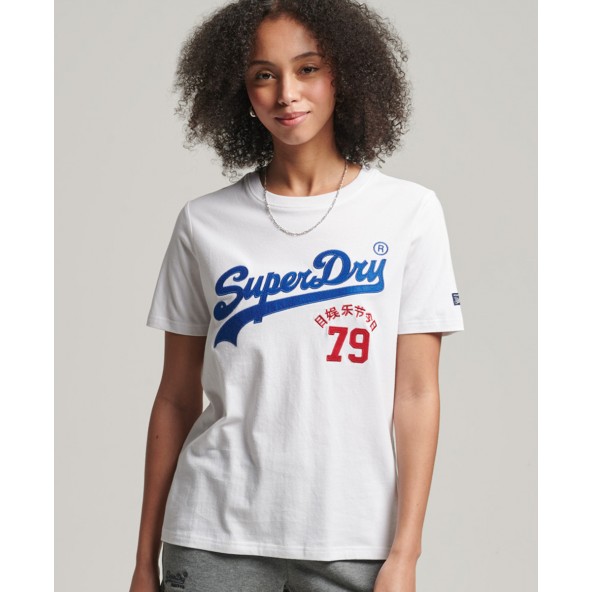 Superdry W1010786A-T7X Μπλούζα Λευκή