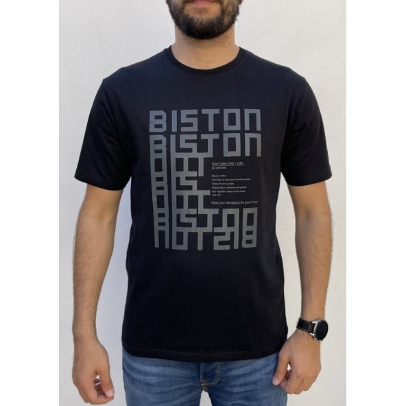 Biston 47-206-037 t-shirt μαύρο