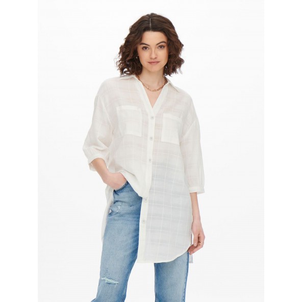 Only 15260414 long shirt bright white