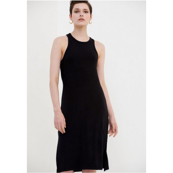 Funky Buddha FBL005-101-13 φόρεμα μαύρο