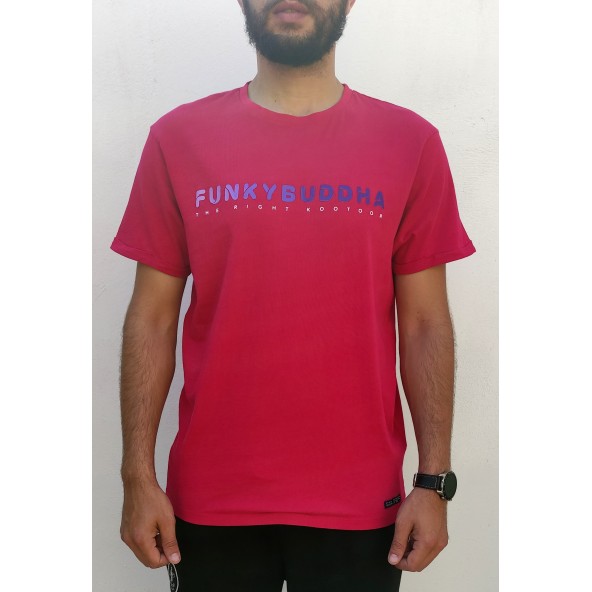 Funky Buddha FBM005-024-04 T-shirt Κόκκινο
