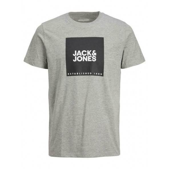 Jack & Jones 12213248 Μπλούζα Κοντομάνικη light grey melange