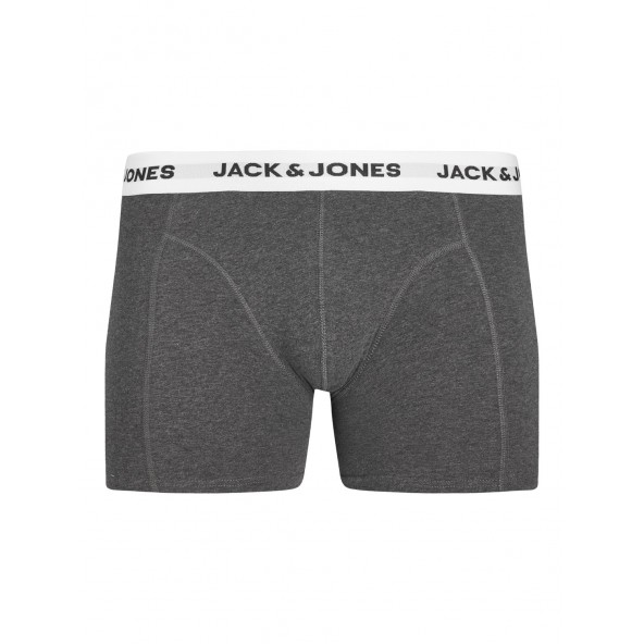 Jack & Jones + fit 12222818 boxer 3 pack dark grey melan/dark grey