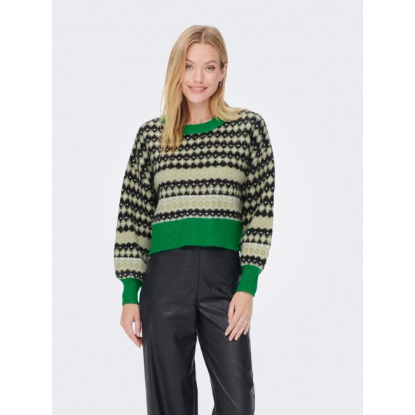Only 15281493 pullover green bee/slate gree