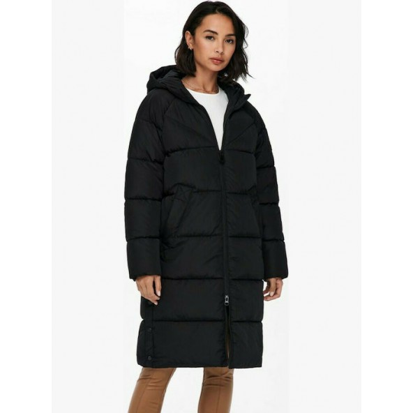 Only 15233425 puffer coat black