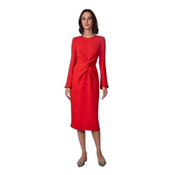Desiree 08.37080 Φόρεμα με κόμπο κόκκινο