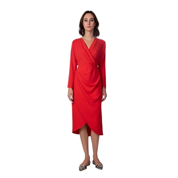 Desiree 08.37079 Φόρεμα ντραπέ κόκκινο