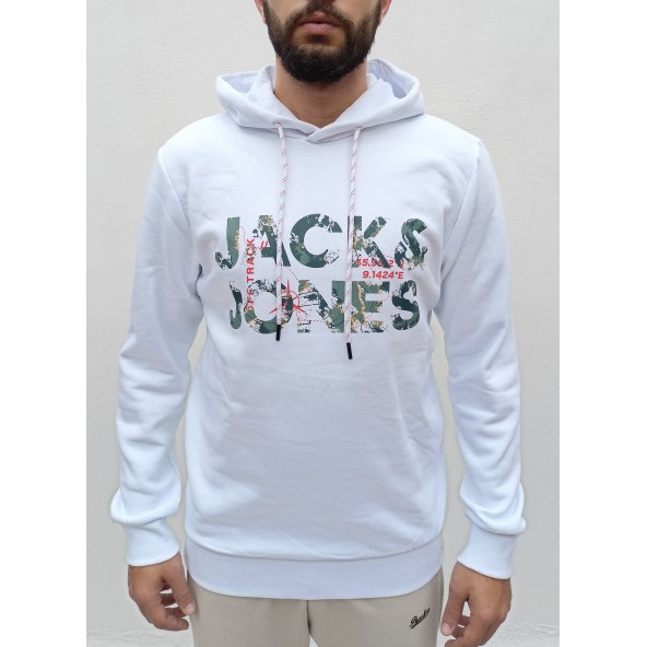 Jack & Jones 12216242 λευκό φούτερ