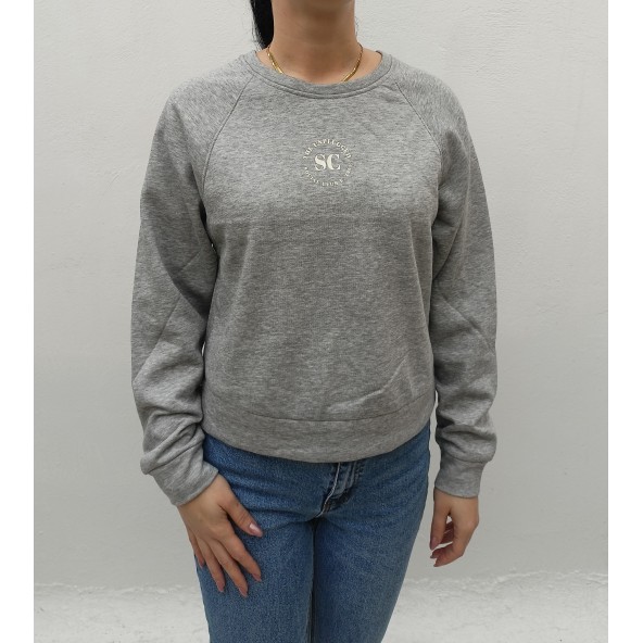Only 15244345 Chest print Sweatshirt light grey melange