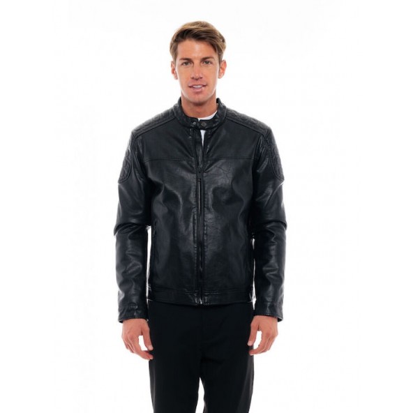 Biston 48-201-087 jacket faux leather black