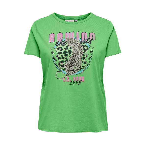 Only 15286576 carmakoma t-shirt vibrant green/rewind