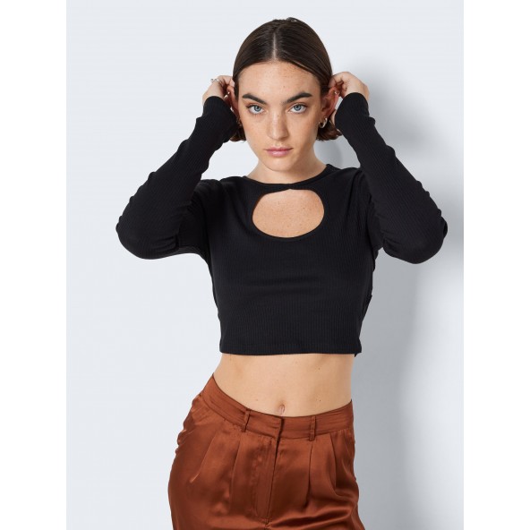 Noisy may 27022699 CROPPED TOP BLACK
