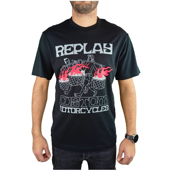 Replay M6520.000.2660.098 t-shirt black