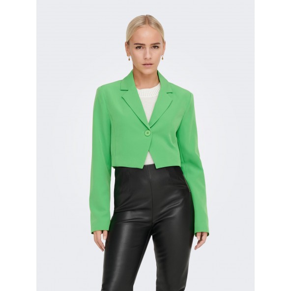 Only 15279084 CROPPED BLAZER vibrant green