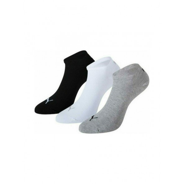 Puma 261080001 882 Κάλτσες 3 Pairs white/grey/black