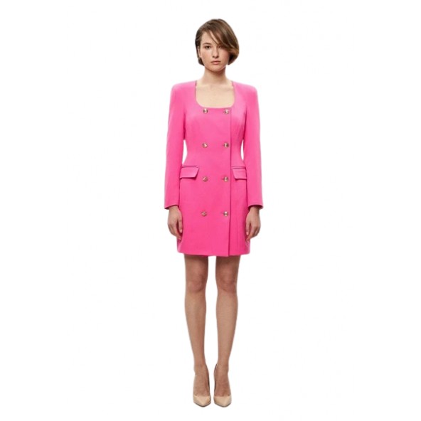 Desiree 08.38017 σταυρωτό φόρεμα μπλέιζερ ροζ