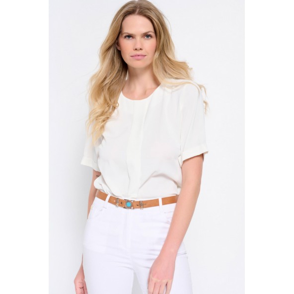 Bill Cost 10-030883-0 Μπλούζα με μεσαίο μανίκι λευκό