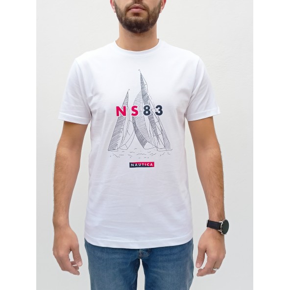 Nautica N1I00829 908 Cabot T-shirt white