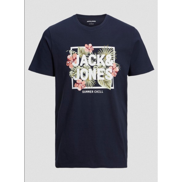 Jack & Jones +fit 12225322 t-shirt μπλε navy