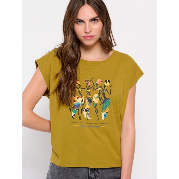 Funky buddha FBL007-185-04 t-shirt olive oil