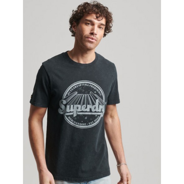 Superdry M1011533A 8IW T-shirt mid black