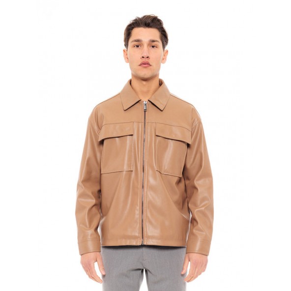 Biston 49-201-001 leather jacket camel