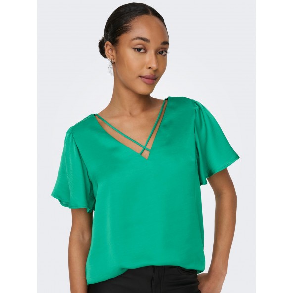 only 15292688 v-neck top simply green