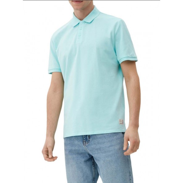 S.Oliver 2112089.6006 Ανδρικό T-shirt Polo Γαλάζιο