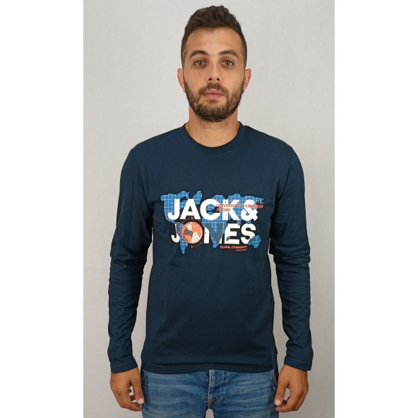Jack & Jones 12240274 μπλούζα navy blazer