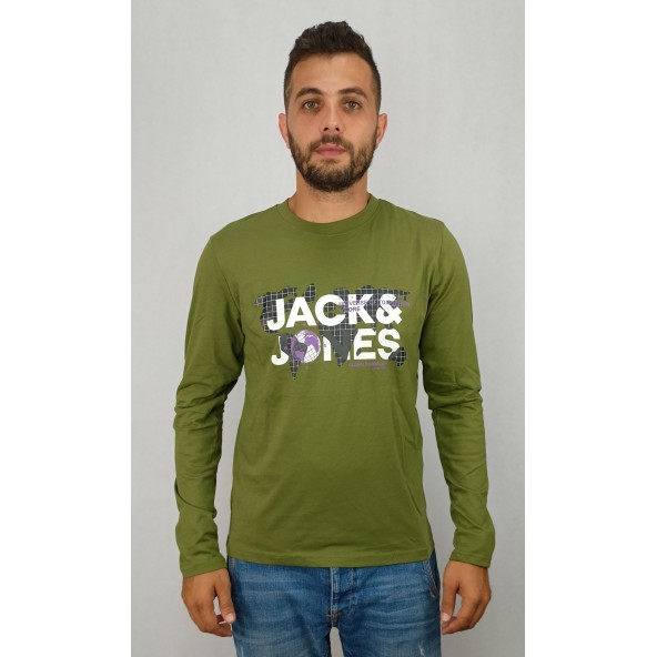 Jack & Jones 12240274 μπλούζα χακί