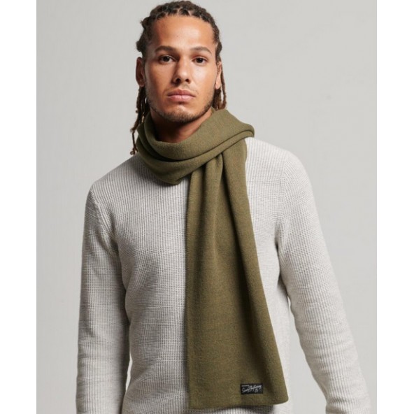 Superdry Y9310487A-AA5 VINTAGE CLASSIC SCARF Olive marl