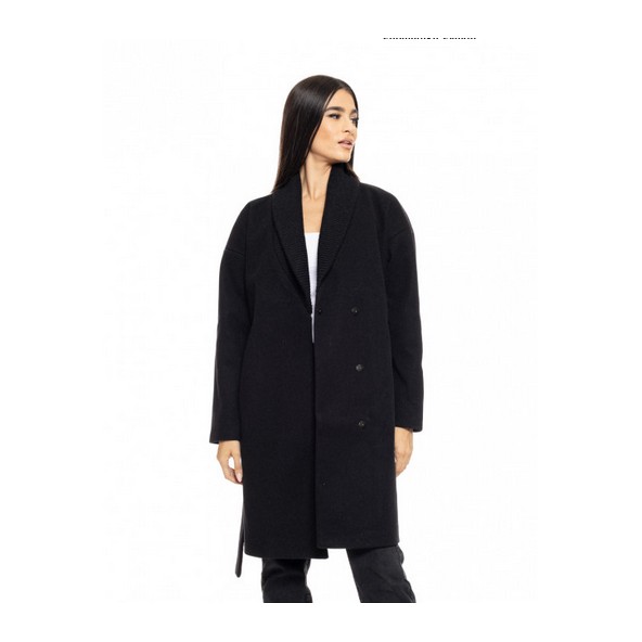 Splendid 50-101-078 Μαύρο γυναικείο παλτό