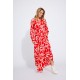 ONLY 15315463 Flame Scarlet Long Dress
