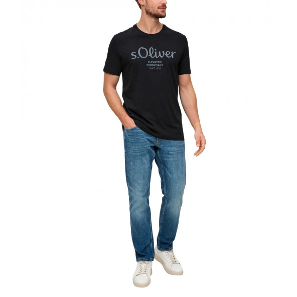 S.Oliver 2139909.99D1 T-shirt μαύρο