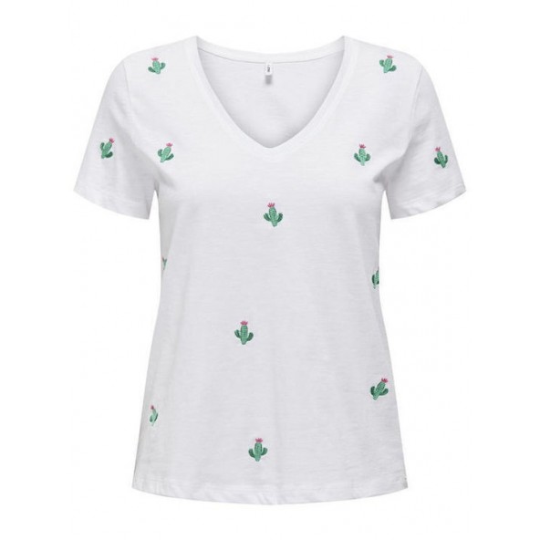 ONLY 15288478 T-Shirt Bright White/cactus