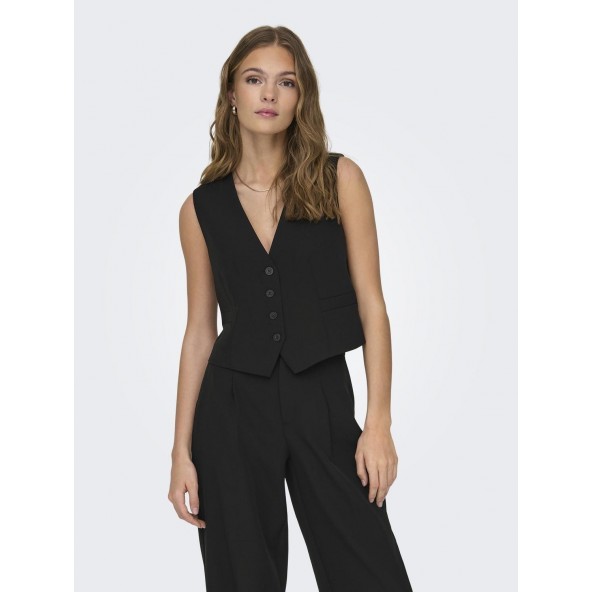 Only 15311115 Black Tailored Waistcoat
