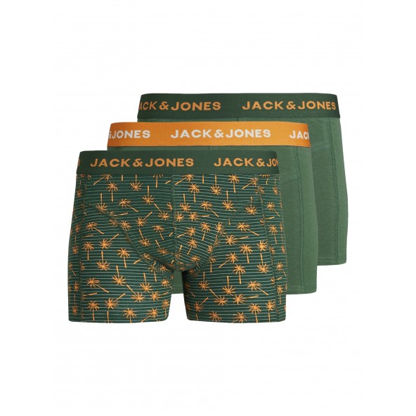 Jack & Jones 12250225 TRUNKS 3 PACK Dark Green