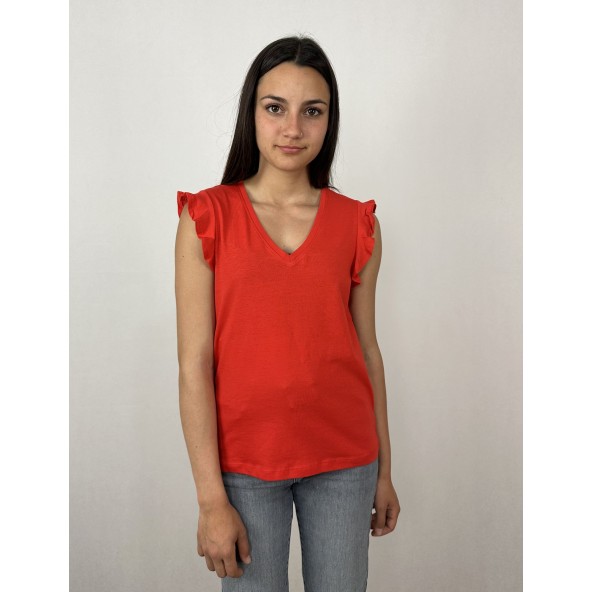 ONLY 15252469 Flame Scarlet Top