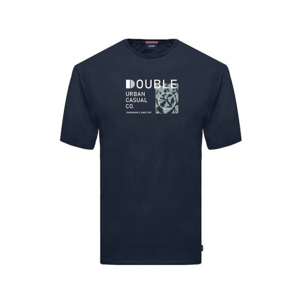Double TS-2002S.A T-shirt μπλέ navy