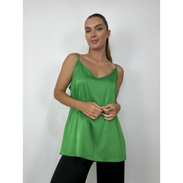 Silky 10386 μπλούζα τιράντα πράσινη