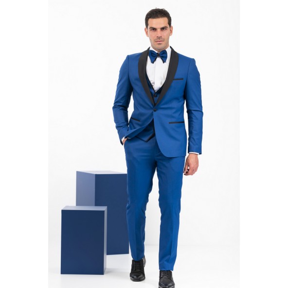Vittorio 100-24 Smokin Κουστούμι Royal Blue