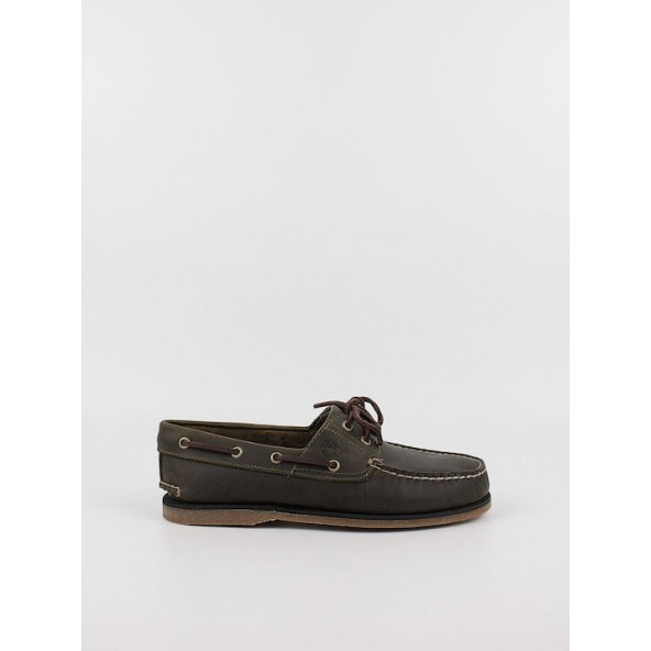 Timberland TB0A4187 ET4 Boat Shoes OLIVE FULL GRAIN