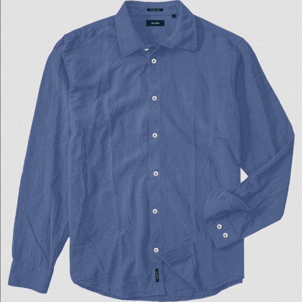 Double GS-589A Shirt stone blue